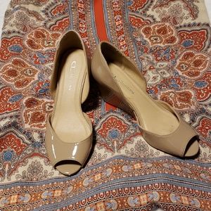 CLby Laundry Nude wedges